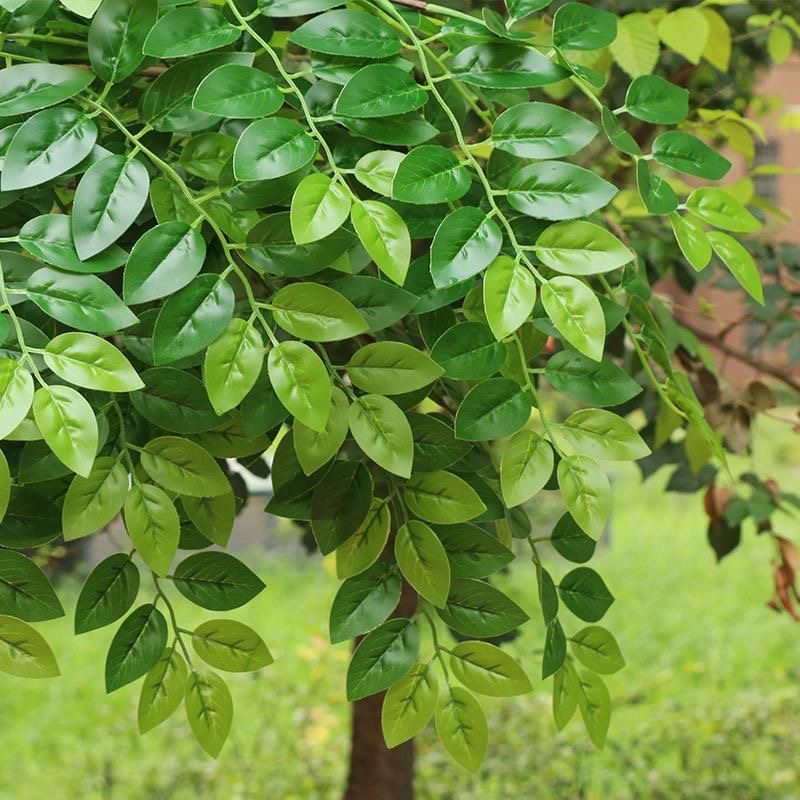 人工緑茎、偽植物枝、偽緑ガジュマル枝、ホームガーデン、ショップ、オフィスデスクの装飾に使用される